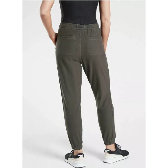 ATHLETA Farallon Jogger Gray Mid Rise Drawstring Pull-On Active Pant Women's 4 - Picture 9 of 14